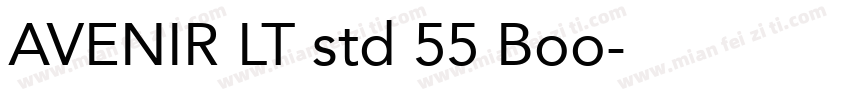 AVENIR LT std 55 Boo字体转换
